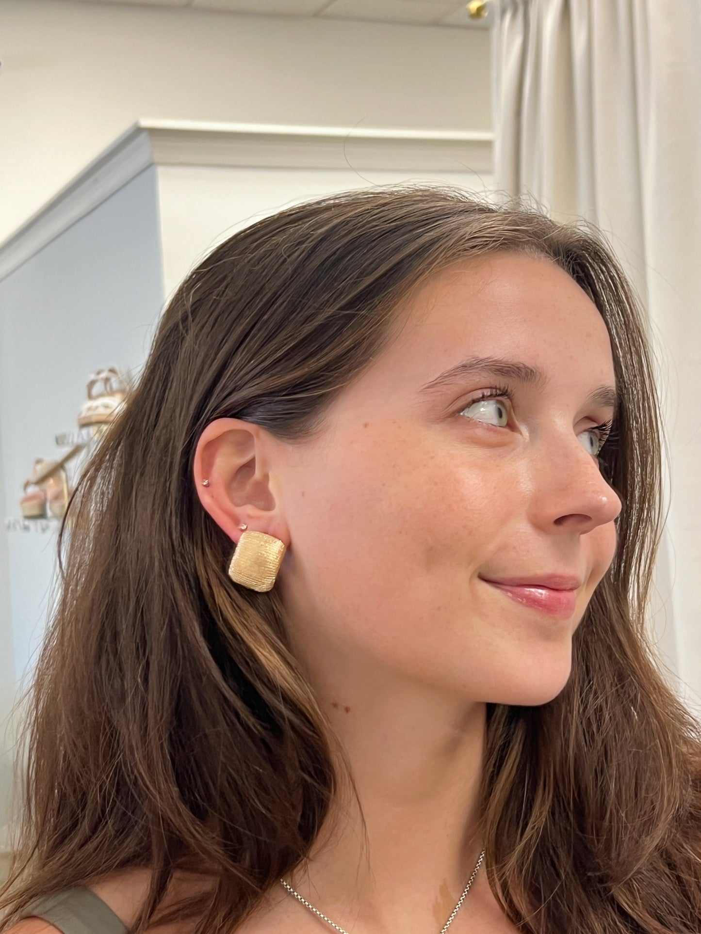 Textured Square Earrings