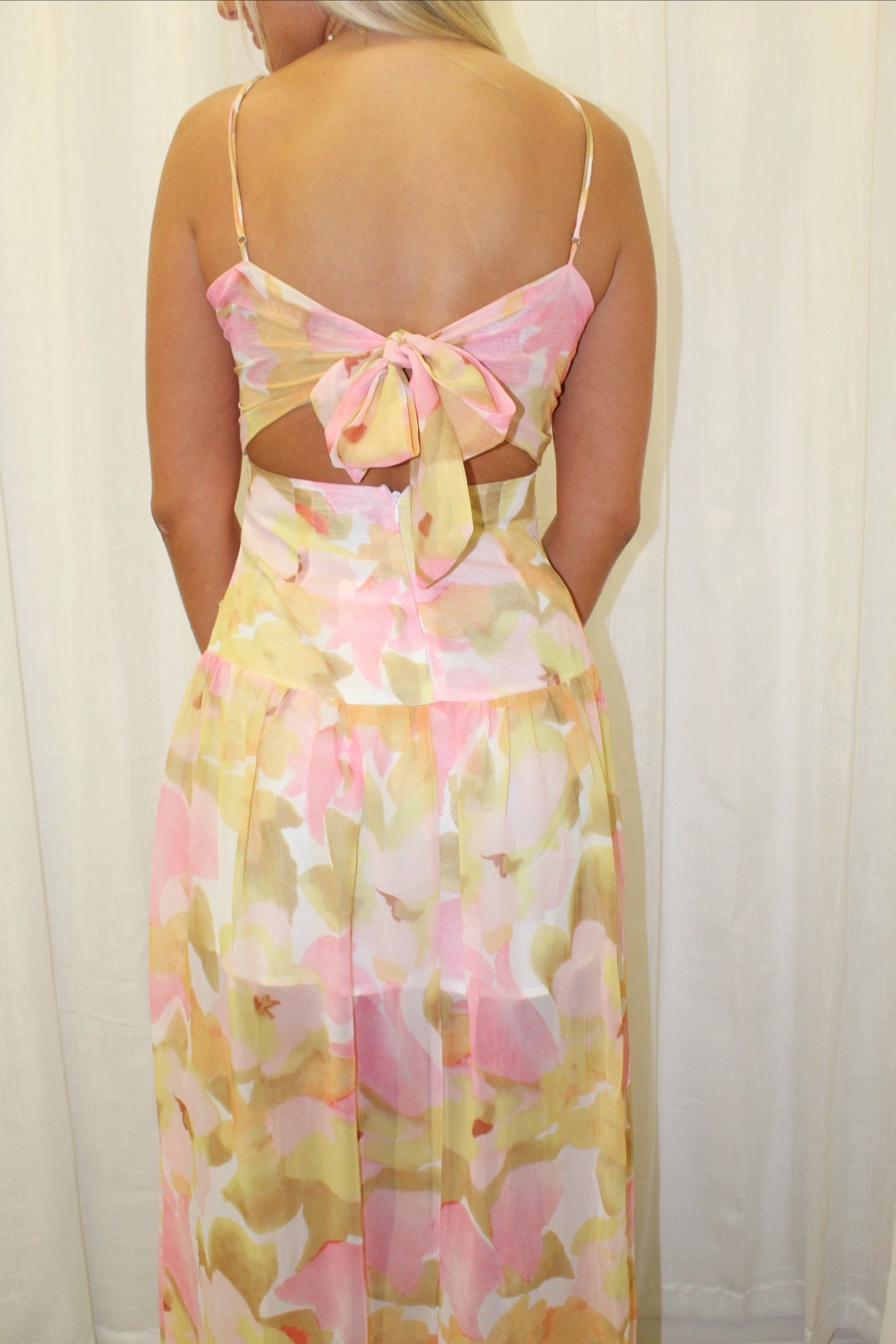 Rosette Maxi Dress