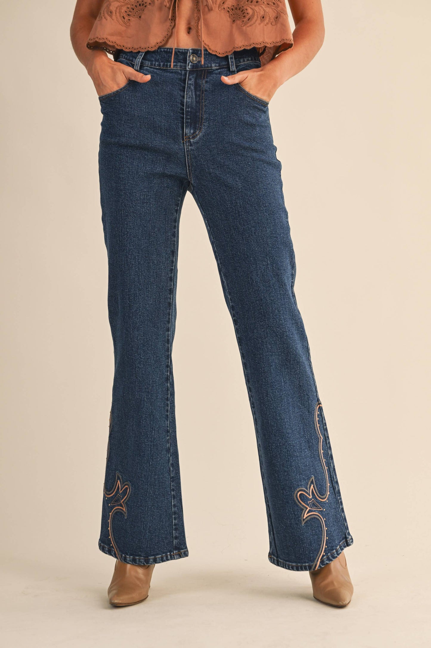 Western Embroidered Jeans