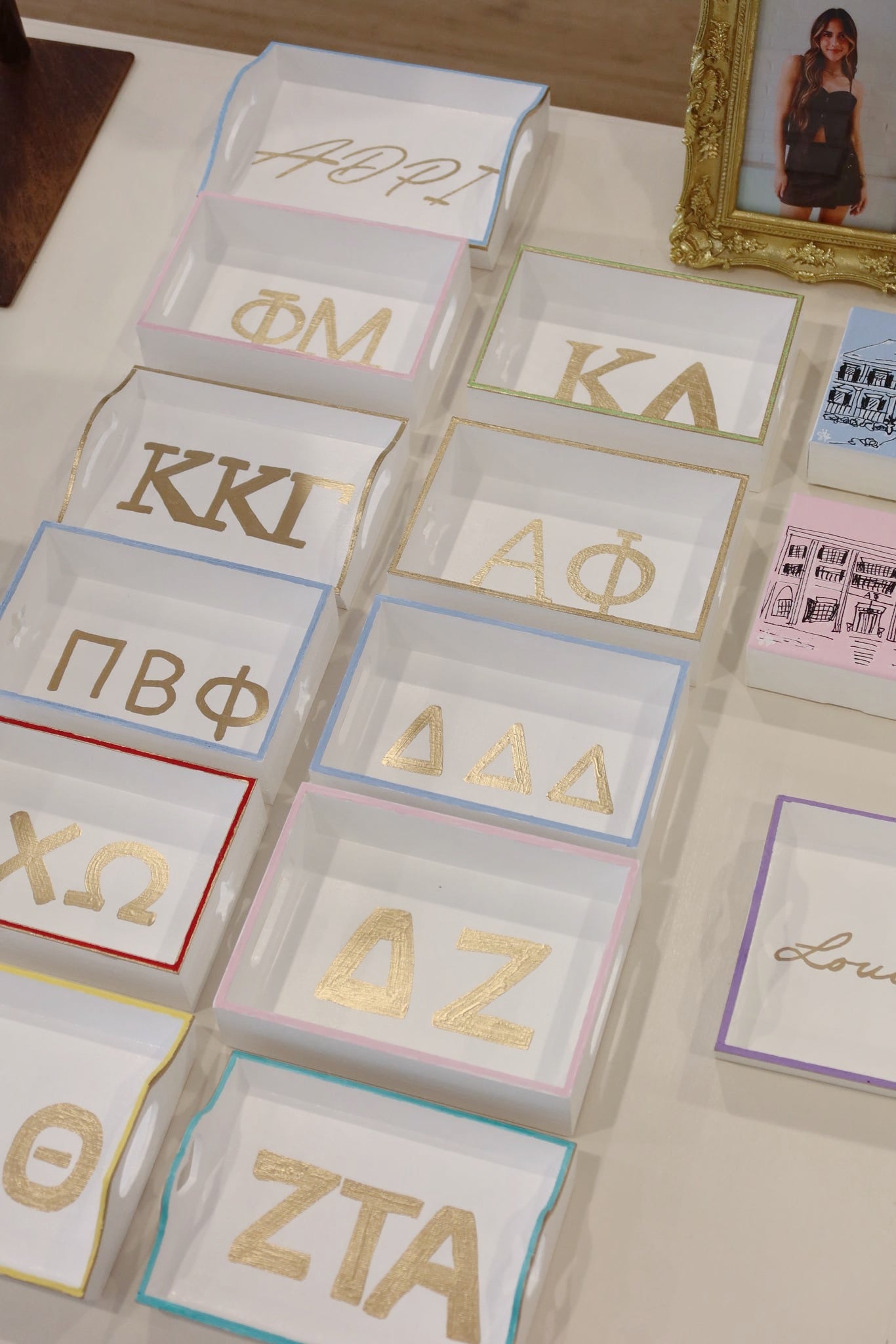 Sorority Greek Symbols Trays