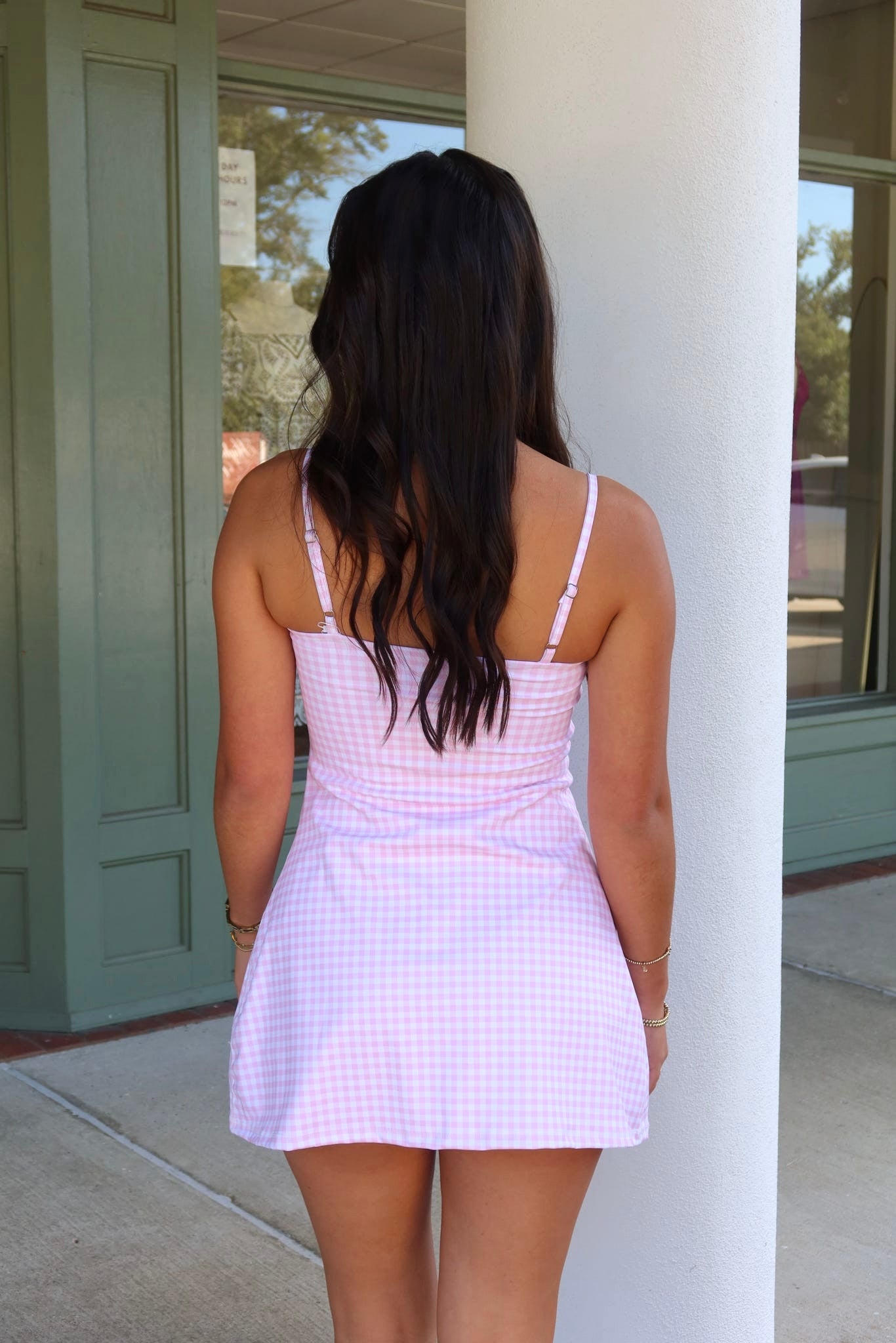 Gingham Active Dress