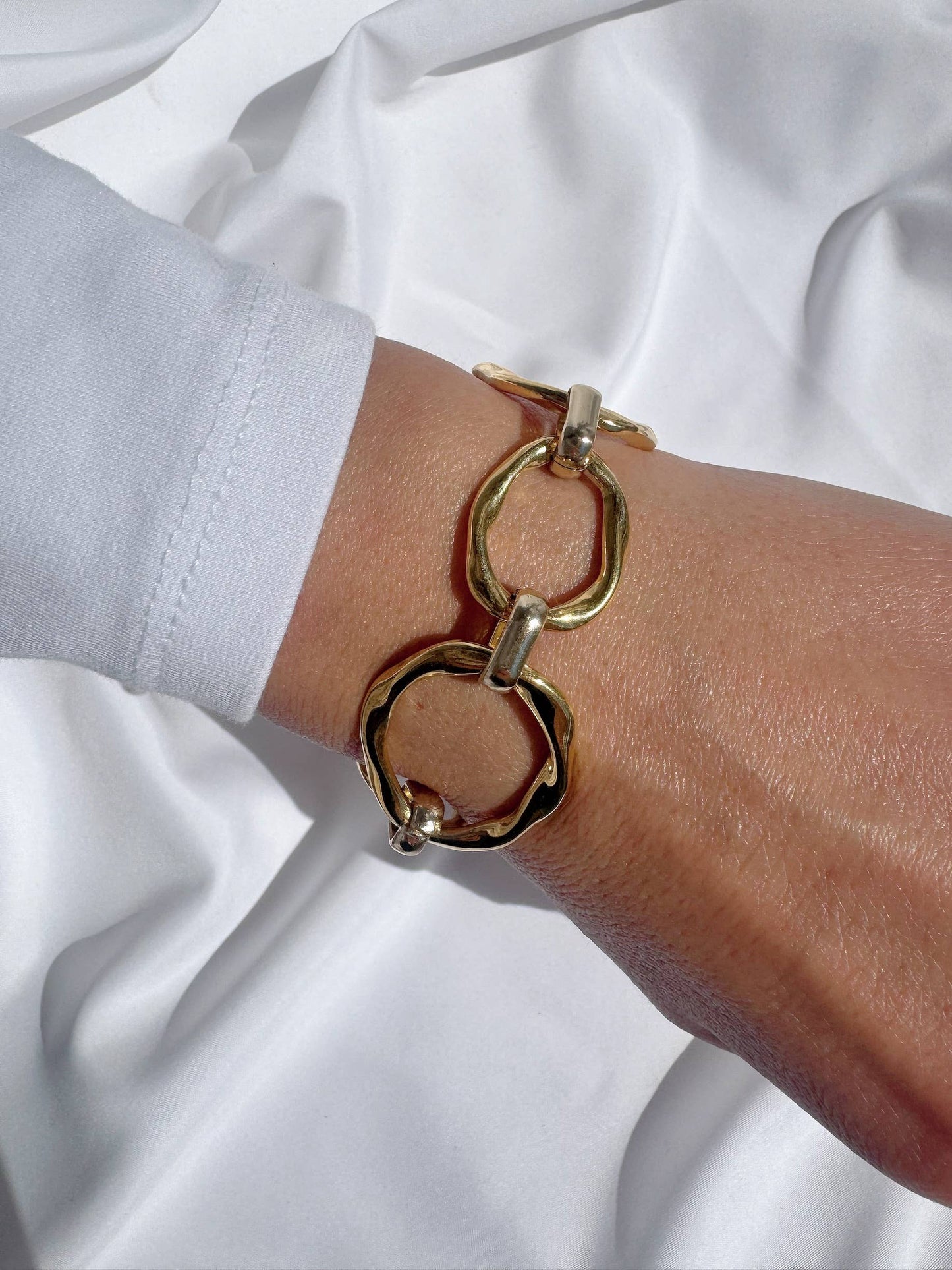 Gold Chunky Link Bracelet