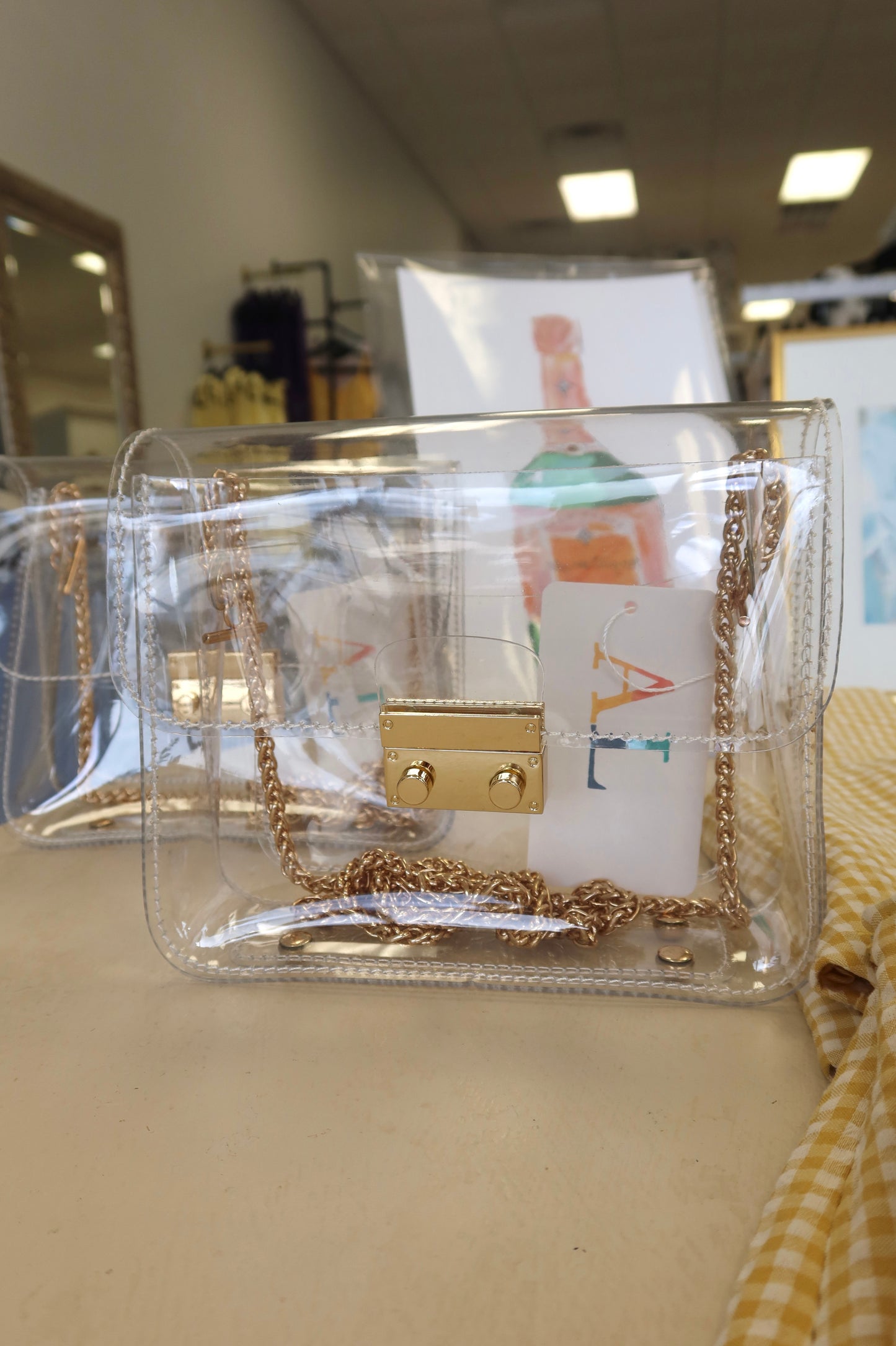 Clear Game Day Purse