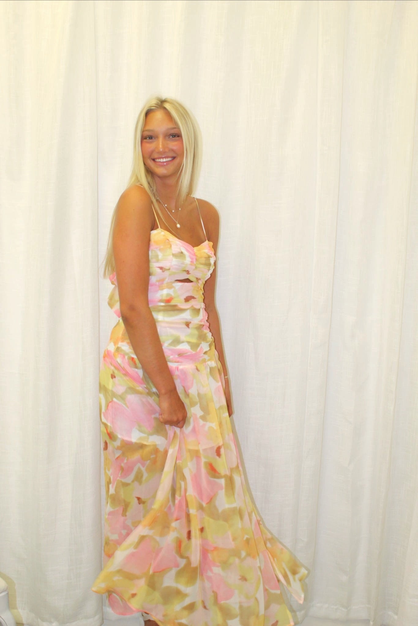 Rosette Maxi Dress