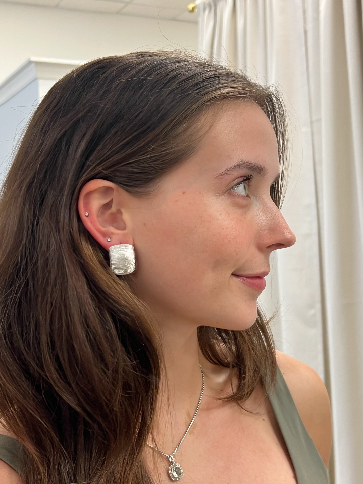Textured Square Earrings