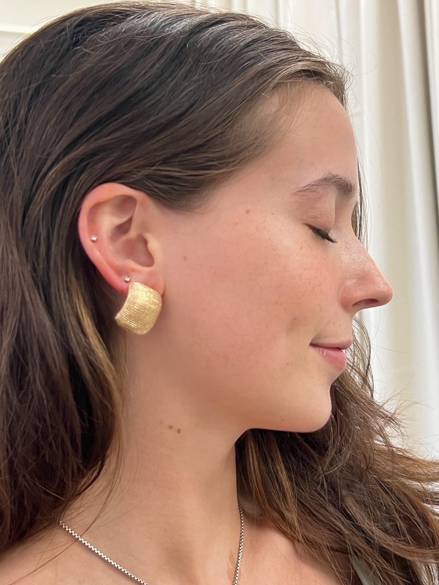 Textured Square Earrings