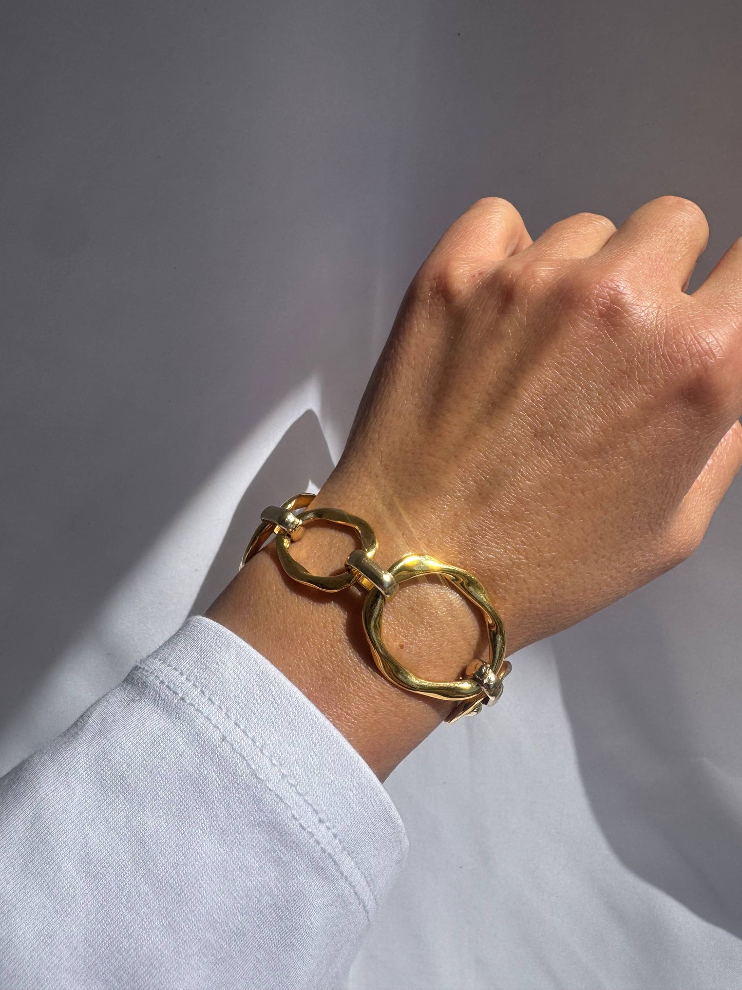 Gold Chunky Link Bracelet