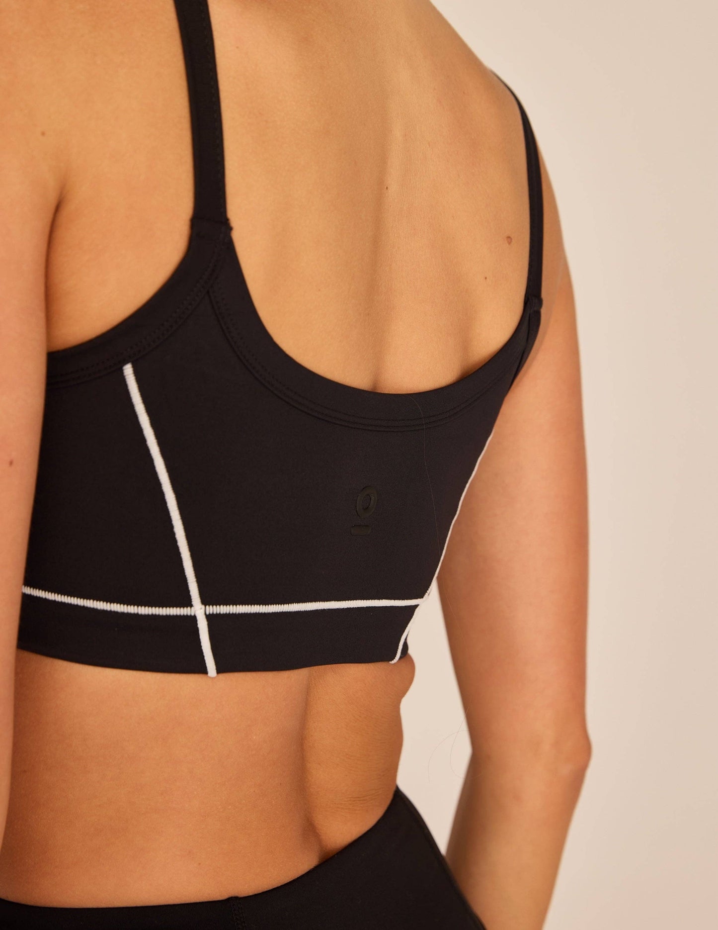 The Trace Cropped Cami: Black / S