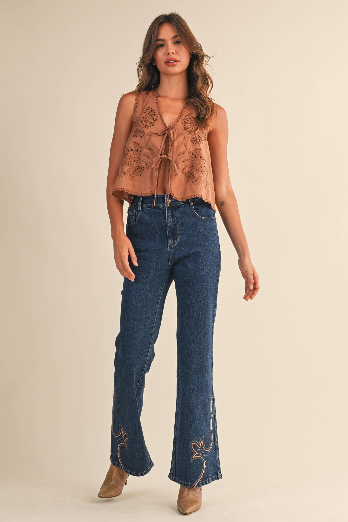 Western Embroidered Jeans