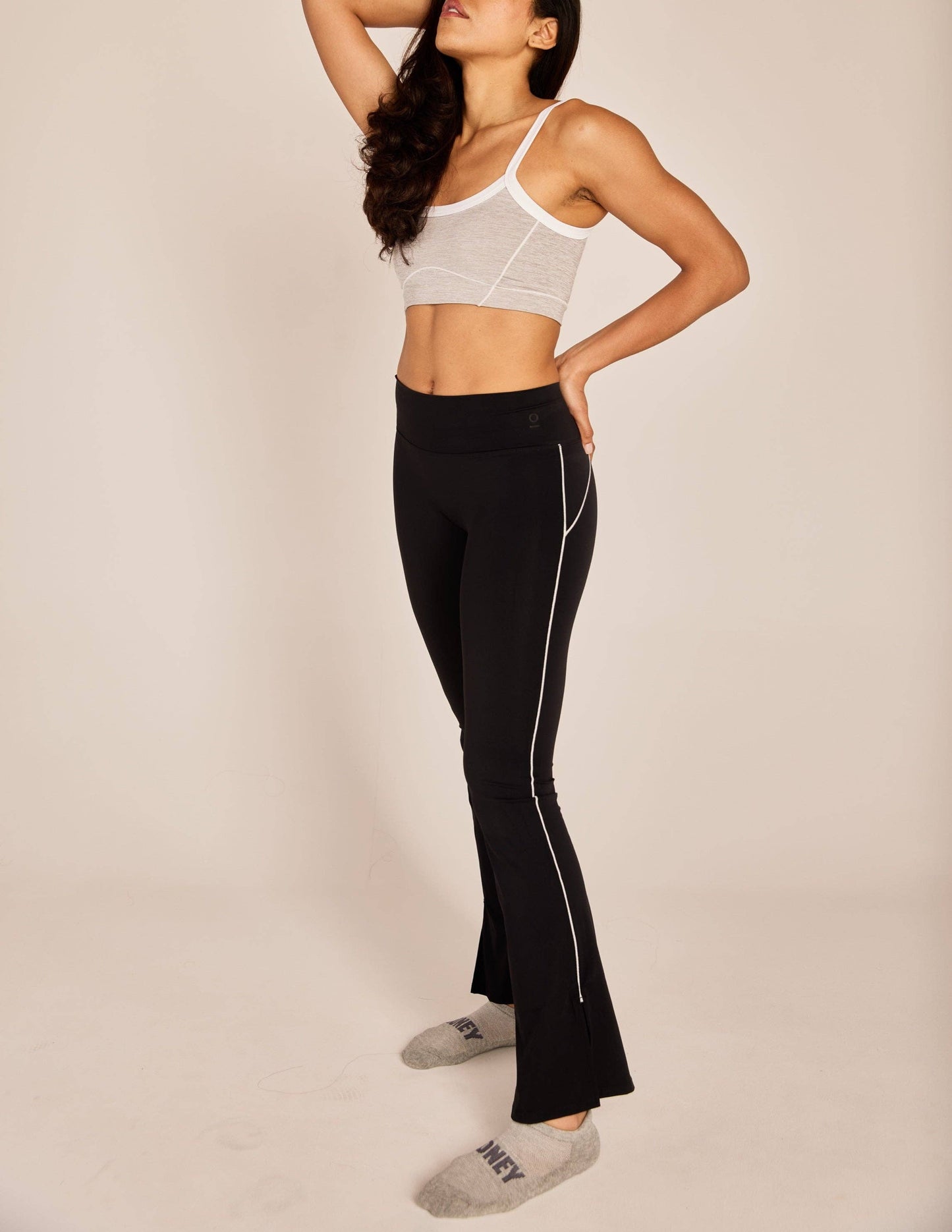 The Trace Cropped Cami: Opal / S