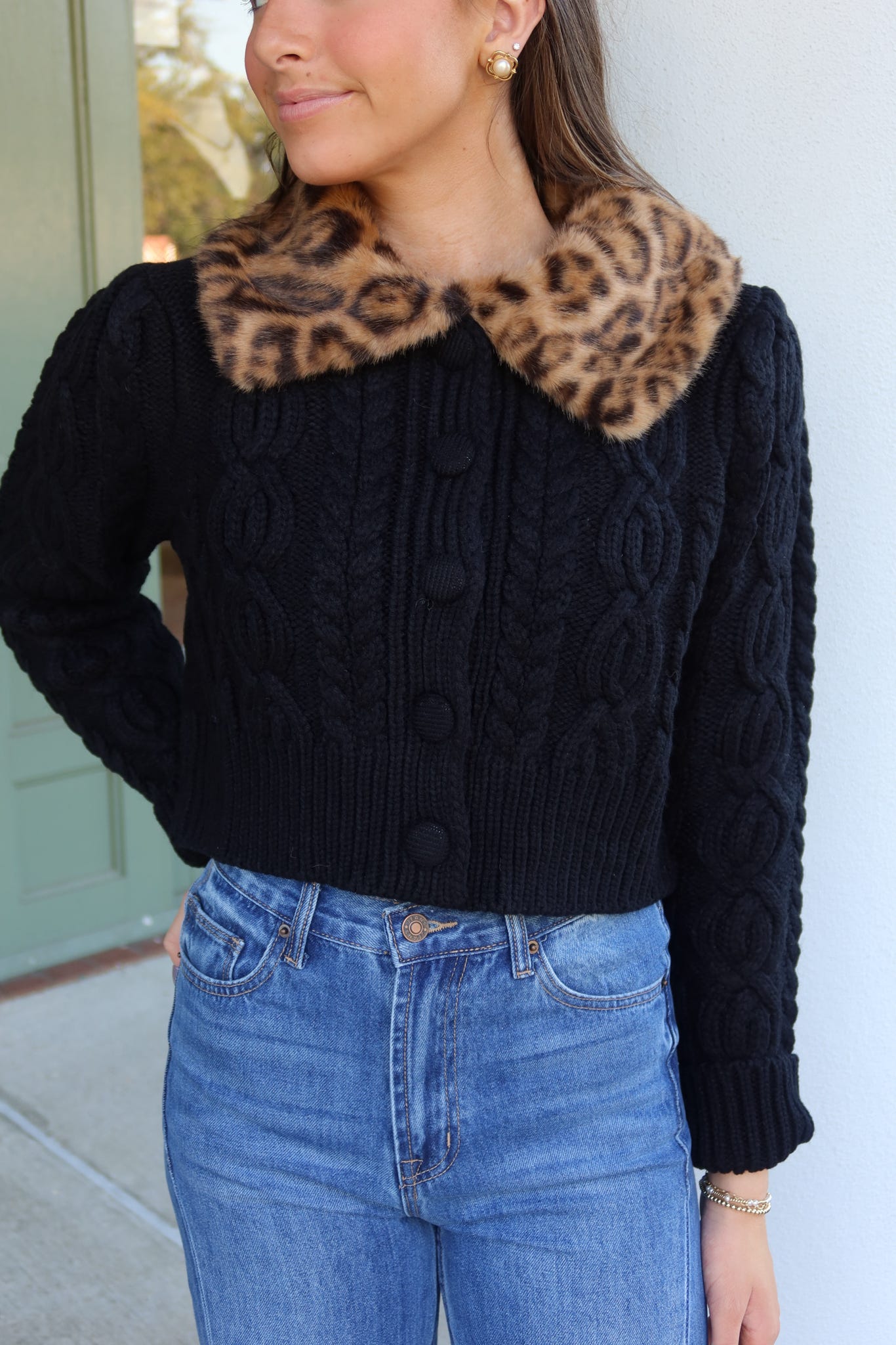 Cheetah Knit Cardigan