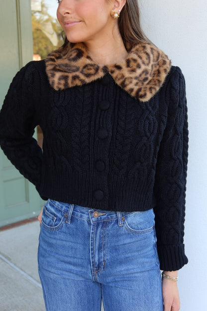 Cheetah Knit Cardigan