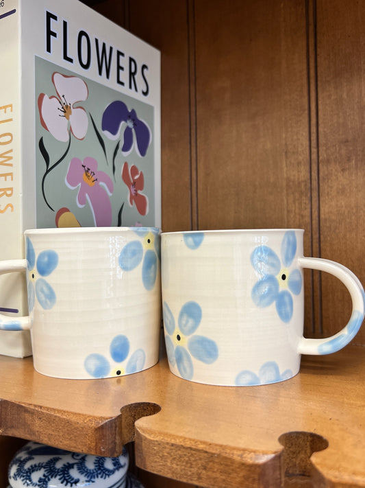 Blue Floral Mug