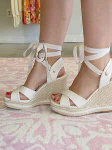 Carly Lace Up Wedges