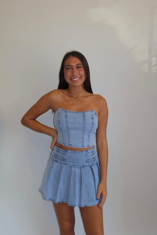 Anabelle Denim Top