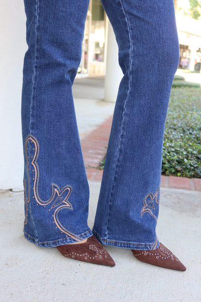 Western Embroidered Jeans