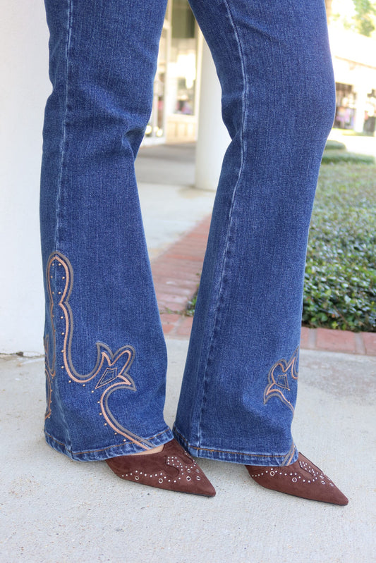 Western Embroidered Jeans