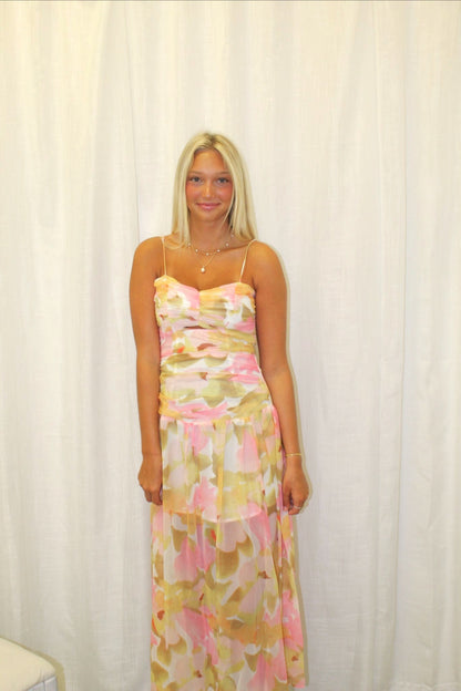 Rosette Maxi Dress
