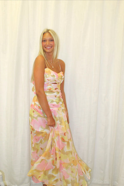 Rosette Maxi Dress