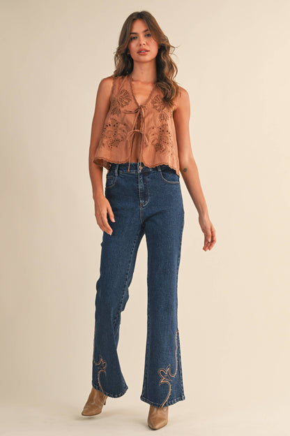 Western Embroidered Jeans